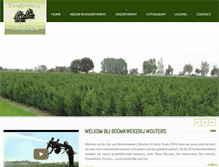Tablet Screenshot of boomkwekerijwouters.be